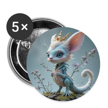 Taluna - Buttons groß 56 mm (5er Pack) - Weiß - Vorne