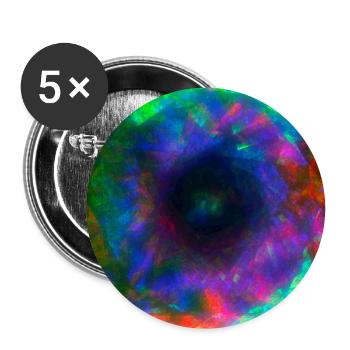 Y2k Psychedelisches Design - Buttons groß 56 mm (5er Pack) - Weiß - Vorne