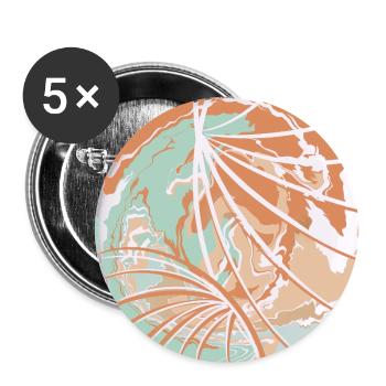 Travel love globetrotters abstract and colorful - Buttons large 2.2''/56 mm (5-pack) - white - Front