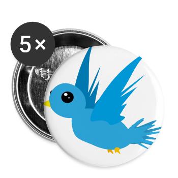 Bir d448 - Buttons large 2.2''/56 mm (5-pack) - white - Front