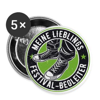 MEIN LIEBLINGS FESTIVAL BEGLEITER - Buttons groß 56 mm (5er Pack) - Weiß - Vorne