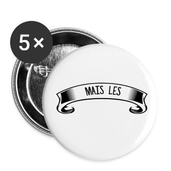 2002 cadeau humour - Lot de 5 grands badges (56 mm) - blanc - Devant