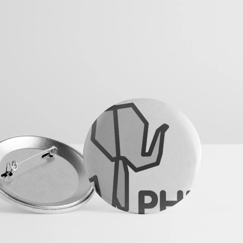 PHP Elefant Buttons groß 56 mm (5er Pack)