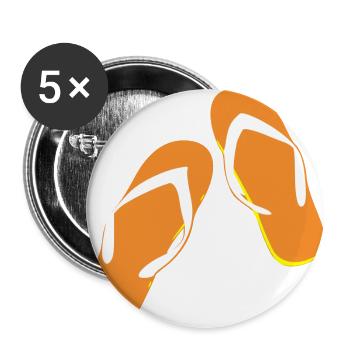 beach beach summer summer vacation vacation301 - Buttons large 2.2''/56 mm (5-pack) - white - Front