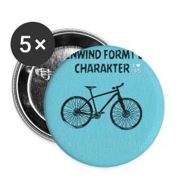 Fahrrad 2 - Buttons groß 56 mm (5er Pack) - Weiß - Vorne