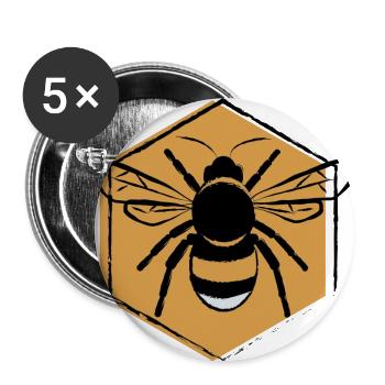 Bee - Buttons large 2.2''/56 mm (5-pack) - white - Front