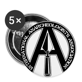 IAA vek - Buttons groß 56 mm (5er Pack) - Weiß - Vorne
