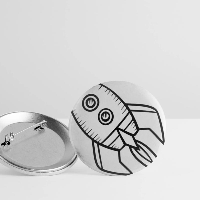 Fusée de vaisseau spatial Lot de 5 grands badges (56 mm)