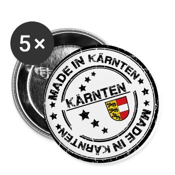 Made in Kärnten - Buttons groß 56 mm (5er Pack) - Weiß - Vorne