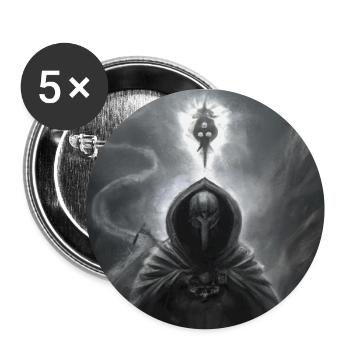 Une figure mystique sombre - Lot de 5 grands badges (56 mm) - blanc - Devant
