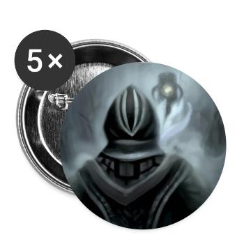 Une figure mystique sombre 3 - Lot de 5 grands badges (56 mm) - blanc - Devant