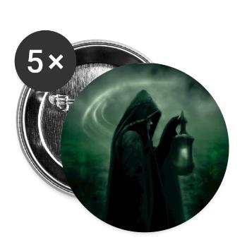 Eine dunkle mystische Gestalt 5 - Buttons groß 56 mm (5er Pack) - Weiß - Vorne