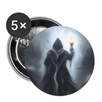 Eine dunkle mystische Gestalt 7 - Buttons groß 56 mm (5er Pack) - Weiß - Vorne