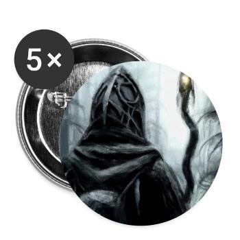 Eine dunkle mystische Gestalt 8 - Buttons groß 56 mm (5er Pack) - Weiß - Vorne