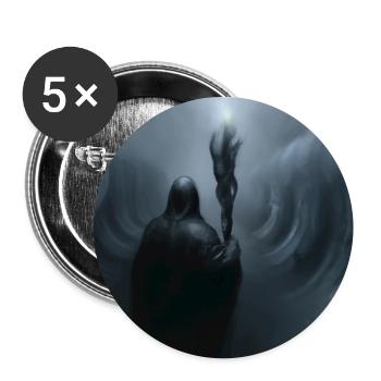 Eine dunkle mystische Gestalt 9 - Buttons groß 56 mm (5er Pack) - Weiß - Vorne