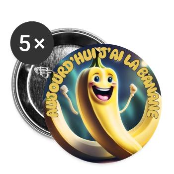 Today I have the Banana - Buttons large 2.2''/56 mm (5-pack) - white - Front