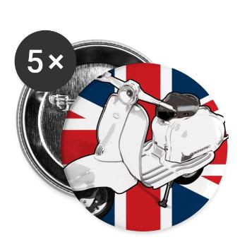 MOD - Buttons large 2.2''/56 mm (5-pack) - white - Front