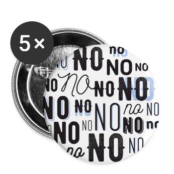 No No No No No No No No No NO - Buttons large 2.2''/56 mm (5-pack) - white - Front
