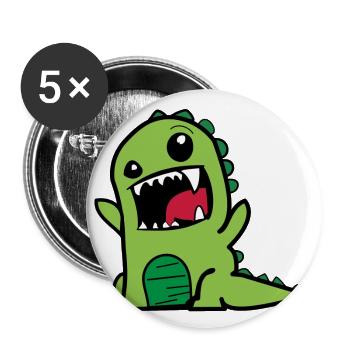 Dino 312 - Buttons large 2.2''/56 mm (5-pack) - white - Front