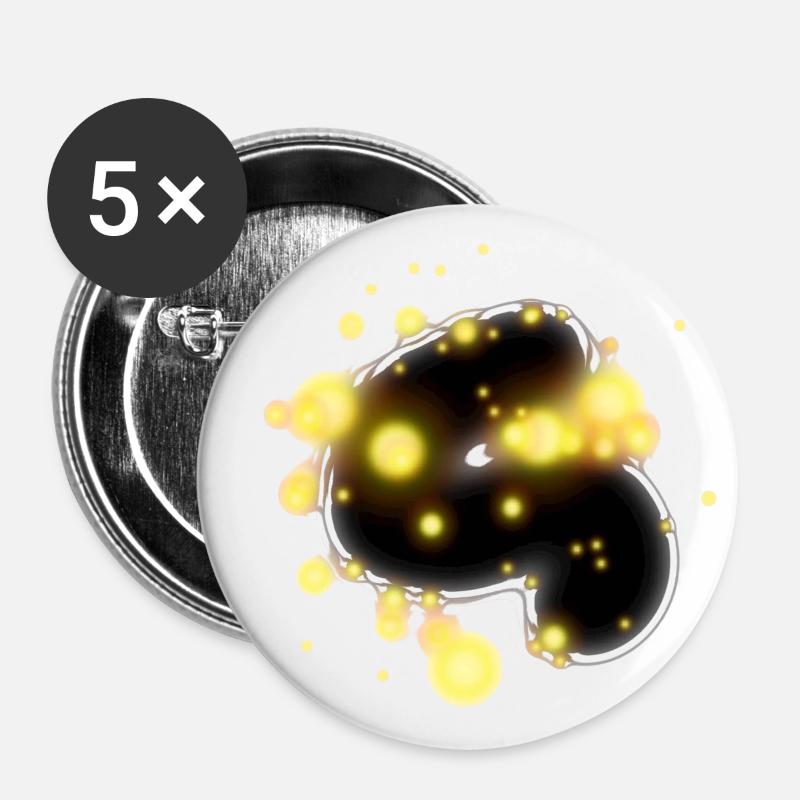 design - Buttons large 2.2''/56 mm (5-pack) - white