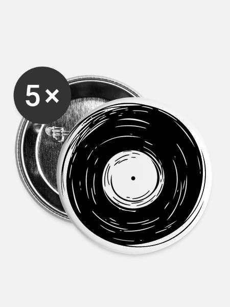 Vinyl - Buttons large 2.2''/56 mm (5-pack) - white