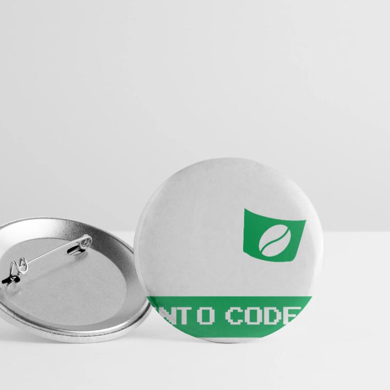 I turn coffee into code developer Lot de 5 grands badges (56 mm)