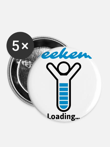 Weekend Loading ... - Buttons large 2.2''/56 mm (5-pack) - white