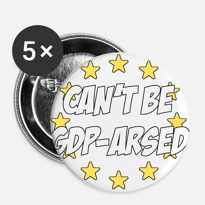 Kann nicht GDPRARSED sein - Buttons groß 56 mm (5er Pack) - Weiß