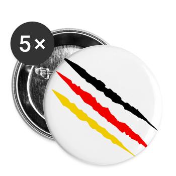 Wm scratch - Lot de 5 grands badges (56 mm) - blanc - Devant