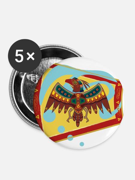 Falke - Buttons groß 56 mm (5er Pack) - Weiß