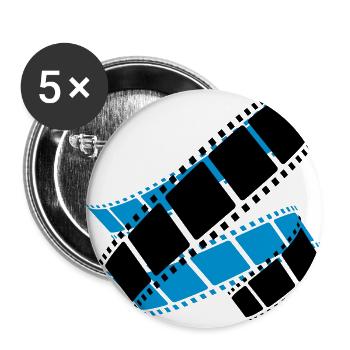 Filmrolle - Buttons groß 56 mm (5er Pack) - Weiß - Vorne