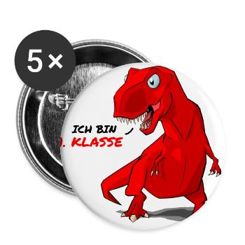 Back to school - I'm first grade - Buttons large 2.2''/56 mm (5-pack) - white - Front