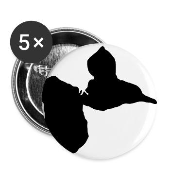 GWADA 9.12 - Lot de 5 grands badges (56 mm) - blanc - Devant