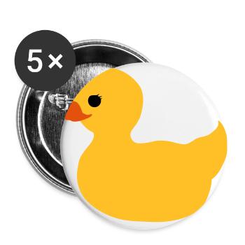 Entelinchen - Buttons large 2.2''/56 mm (5-pack) - white - Front