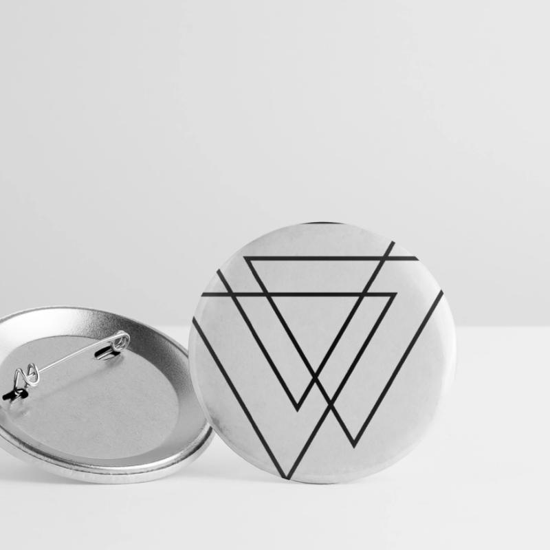 3D Triangles - Three Triangles - Three Triangles Design Buttons large 2.2''/56 mm (5-pack)