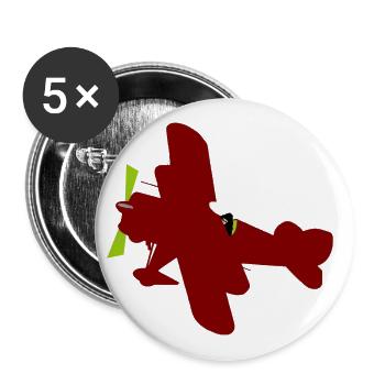 Plane - Buttons large 2.2''/56 mm (5-pack) - white - Front