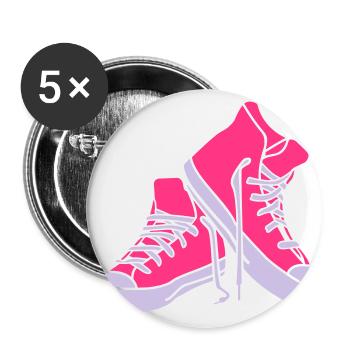 cool shoes - Buttons large 2.2''/56 mm (5-pack) - white - Front