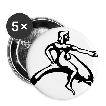 Taras - Buttons large 2.2''/56 mm (5-pack) - white - Front
