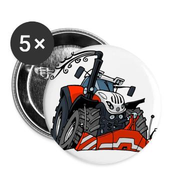 0559 steyr - Lot de 5 grands badges (56 mm) - blanc - Devant