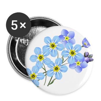 flowers flowers garden garden plants plants - Buttons large 2.2''/56 mm (5-pack) - white - Front