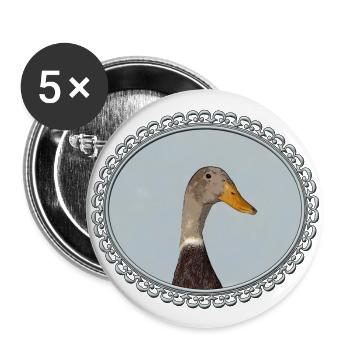 Running in the frame - Buttons large 2.2''/56 mm (5-pack) - white - Front