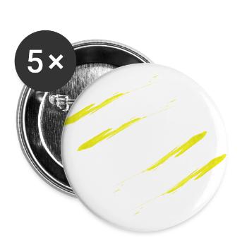 4 Lines Sporty Stripes Pattern Jogging Sport - Buttons large 2.2''/56 mm (5-pack) - white - Front