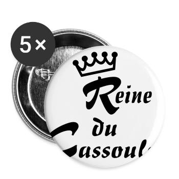 Cassoulet queen - Buttons large 2.2''/56 mm (5-pack) - white - Front