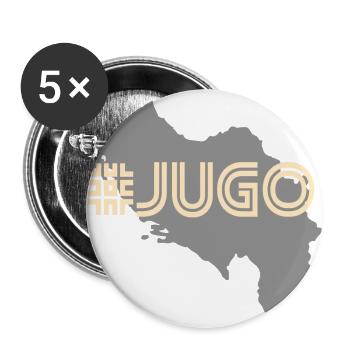 Balkan Yugoslavia Nostalgie Geschenkidee - Buttons groß 56 mm (5er Pack) - Weiß - Vorne