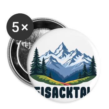 Valle Isarco - Buttons large 2.2''/56 mm (5-pack) - white - Front