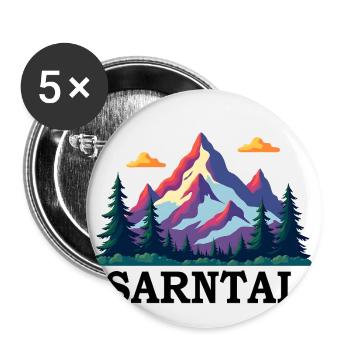 Sarntal - Buttons large 2.2''/56 mm (5-pack) - white - Front