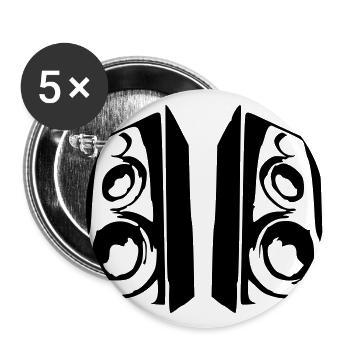 Speaker - Lot de 5 grands badges (56 mm) - blanc - Devant