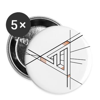 Penrose middle - Buttons large 2.2''/56 mm (5-pack) - white - Front