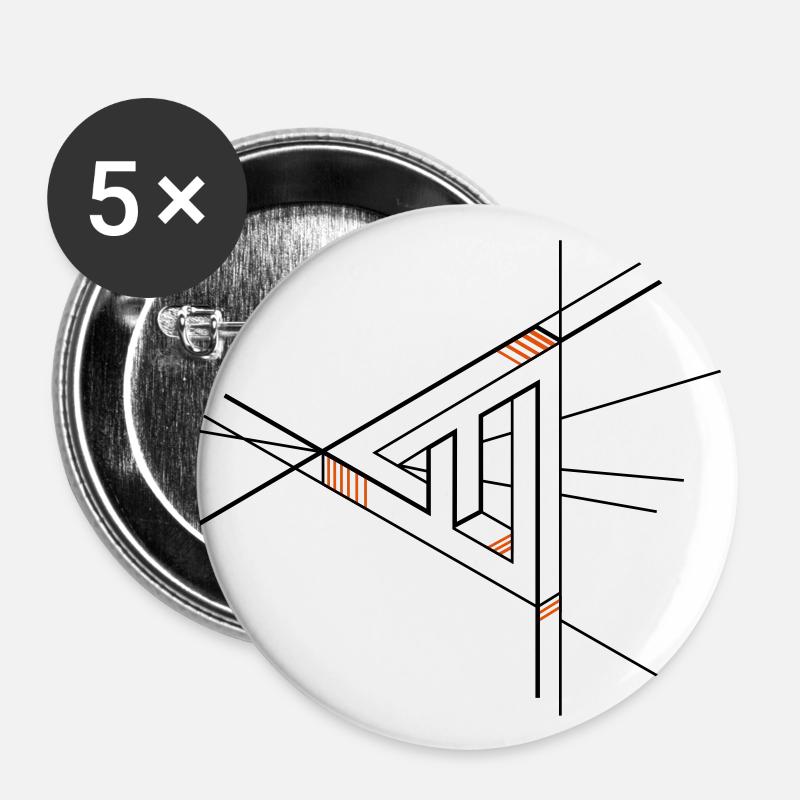 Penrose middle - Buttons large 2.2''/56 mm (5-pack) - white