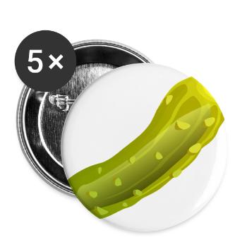 cucumber - Buttons large 2.2''/56 mm (5-pack) - white - Front